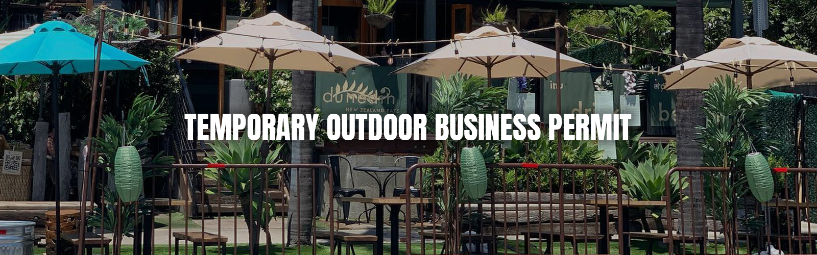 Temporary Outdoor Business Permit Temporary Outdoor Business Permit