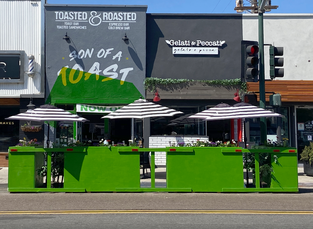 Temporary Outdoor Business Parklet