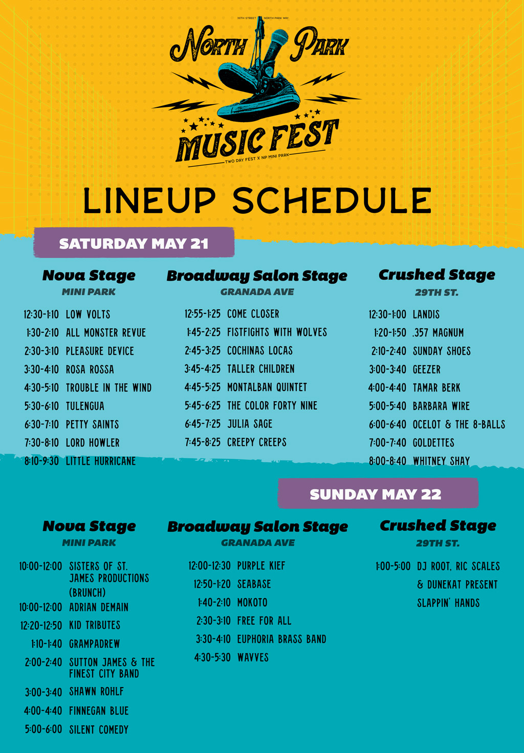 Music Fest Lineup